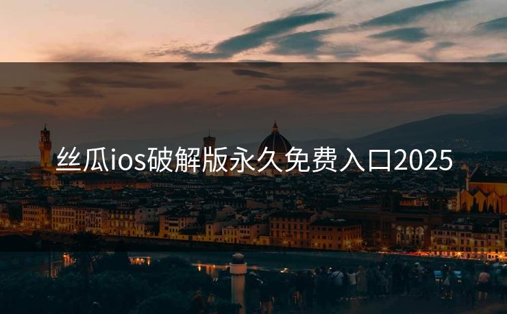 丝瓜ios破解版永久免费入口2025